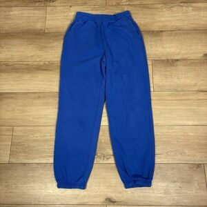 American Eagle Jogger Sweatpants Women's Small Pocket Bright Blue Pull On